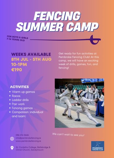 FENCING SUMMER CAMP 2024