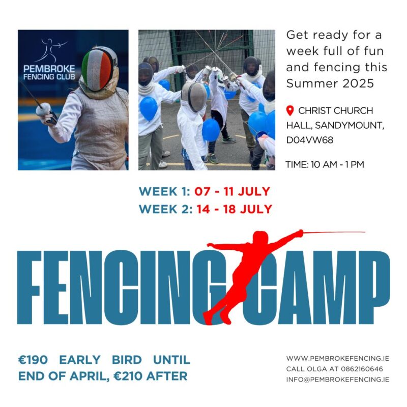 Summer camp pembroke fencing club dublin